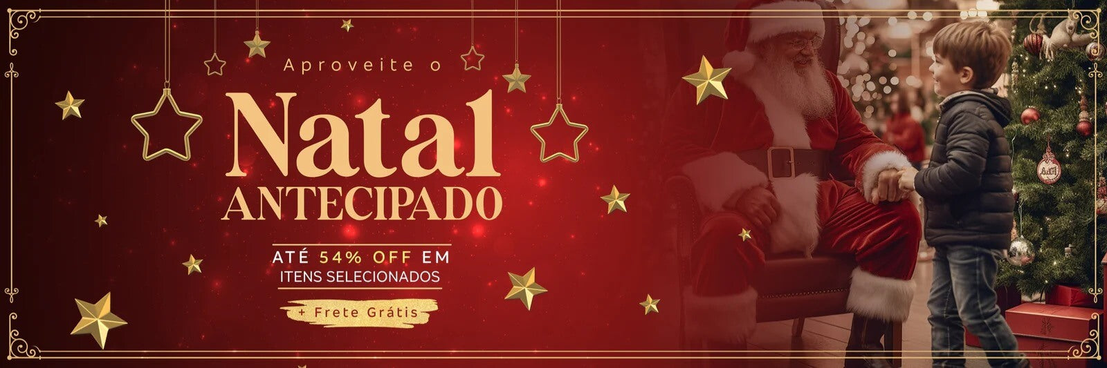 Banner Pinheiro Mágico - Natal 2025